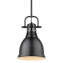 Golden 3604-S BLK-BLK - Small Pendant with Rod