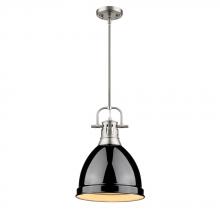 Golden 3604-S PW-BK - Small Pendant with Rod