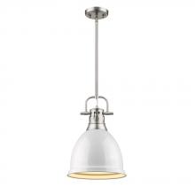 Golden 3604-S PW-WH - Small Pendant with Rod