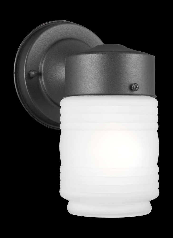 Outdoor Wall traditional 1-light outdoor exterior wall lantern sconce in black finish with satin etc