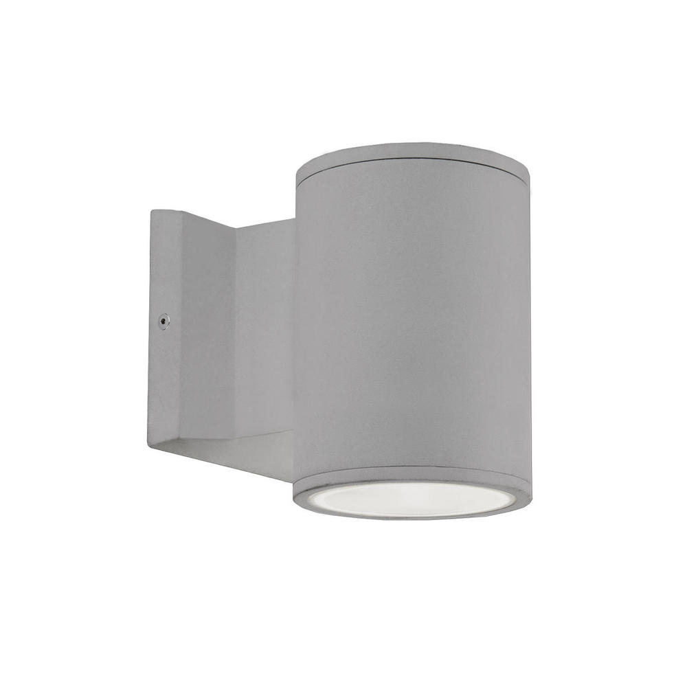 Nordic 5-in Gray LED Exterior Wall Sconce