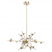 Kuzco Lighting Inc CH50848-BG - Geode 48-in Brushed Gold LED Chandeliers
