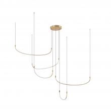 Kuzco Lighting Inc MP89570-BG - Talis 70-in Brushed Gold LED Multi Pendant