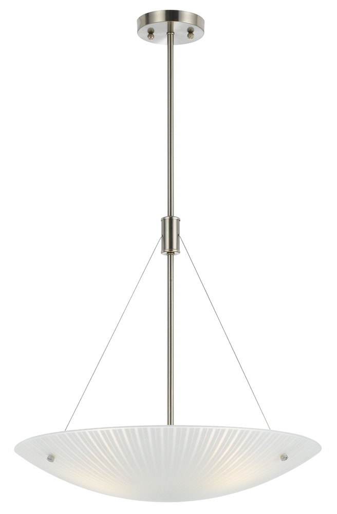 40" Height Glass Pendant Fixture In Frost