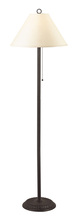 CAL Lighting BO-904FL-OW - 100W Candlestick Floor Lamp W/Pull Chain Switch