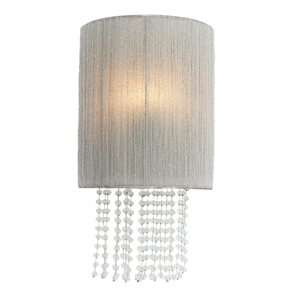 Crystal Reign 1 Light Wall Sconce With Glass Beads
