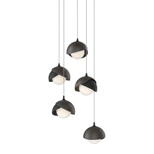 Hubbardton Forge 131125-SKT-LONG-10-14-GG0711 - Brooklyn 5-Light Double Shade Pendant