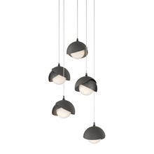 Hubbardton Forge 131125-SKT-LONG-89-20-GG0711 - Brooklyn 5-Light Double Shade Pendant