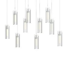 Hubbardton Forge 131204-SKT-LONG-82-ZM0065 - Exos Glass 10-Light Pendant