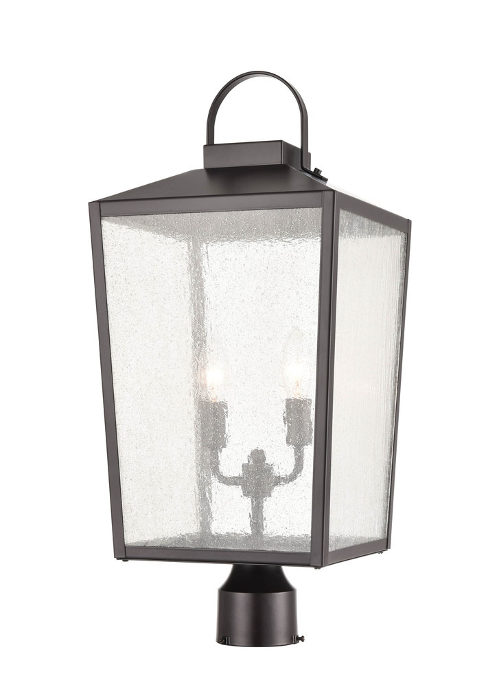 Devens 2-Light Outdoor Post Lantern Powder Coated Bronze