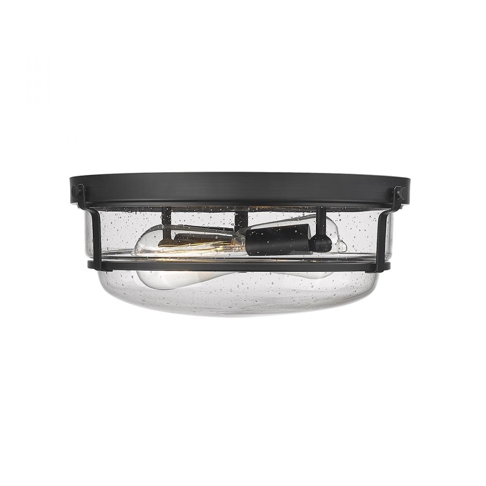 Mayson 2-Light Flushmount Ceiling Light Matte Black