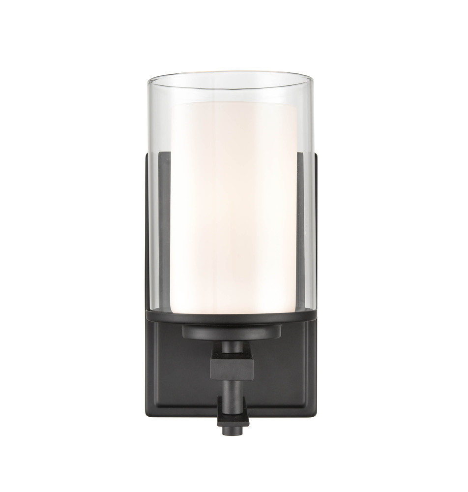 Huderson 1-Light Wall Sconce Matte Black