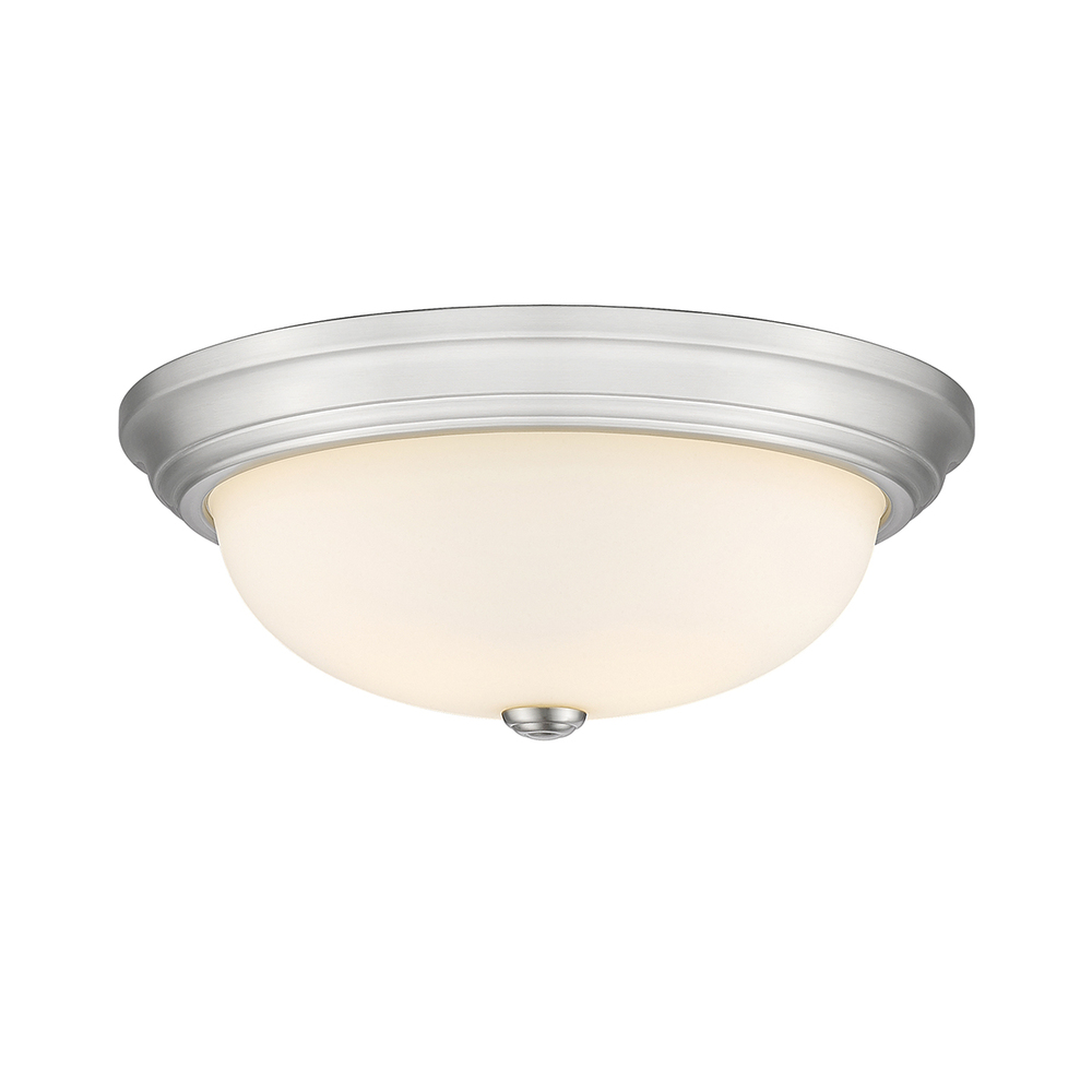 3-Light Flushmount Ceiling Light Brushed Nickel