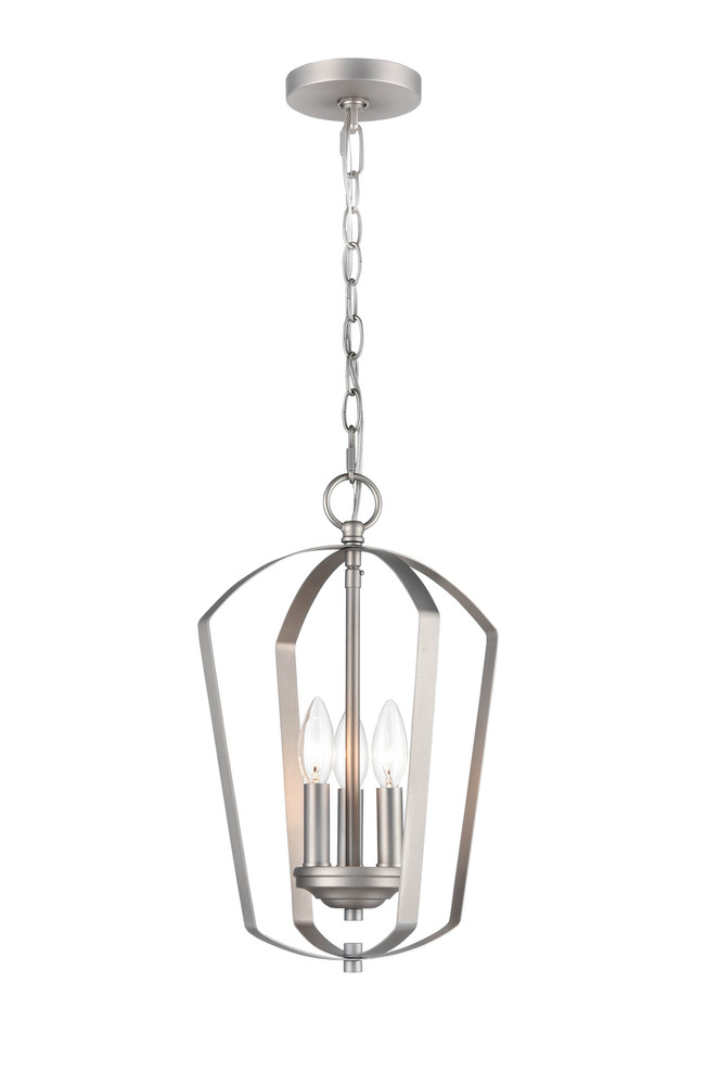 Ivey Lake 3-Light Pendant light Satin Nickel