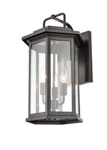 Millennium 2685-PBZ - Ellis 3-Light Outdoor Wall Sconce Powder Coated Bronze