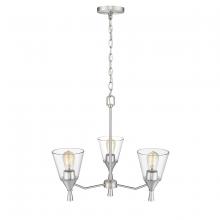 Millennium 412003-BN - Artini 3-Light Chandelier Ceiling Light Brushed Nickel