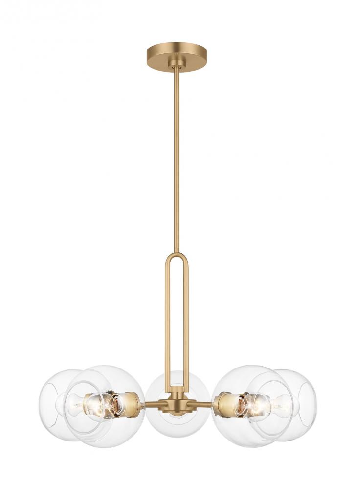 Five Light Medium Chandelier