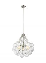 Visual Comfort & Co. Studio Collection 6514303-962 - Bronzeville mid-century modern 3-light indoor dimmable ceiling pendant hanging chandelier pendant li