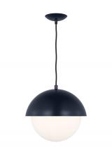 Visual Comfort & Co. Studio Collection DJP1031NVY - Hyde Modern 1-Light Indoor Dimmable Medium Pendant Ceiling Hanging Chandelier Light