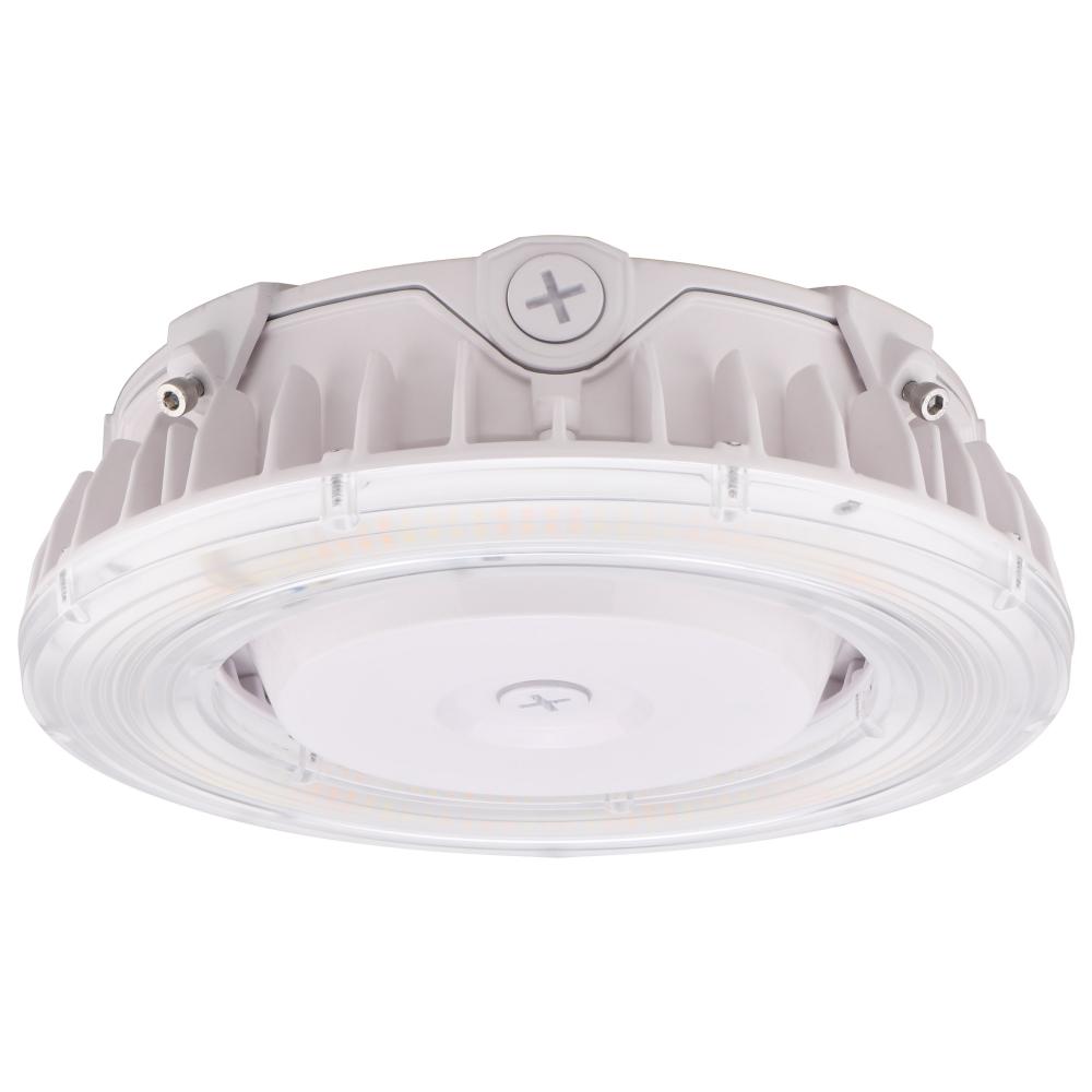 LED Canopy Fixture; 75 Watt; CCT Selectable; White Finish