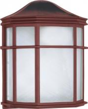 Nuvo 60/538 - 1 Light - 10" Cage Lantern with Linen Acrylic Lens - Old Bronze Finish