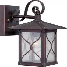 Nuvo 60/5611 - Vega - 1 Light - 6" Wall Lantern with Clear Seed Glass - Classic Bronze Finish