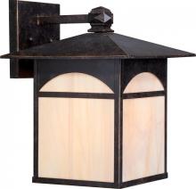 Nuvo 60/5653 - Canyon - 1 Light - 11" Wall Lantern with Honey Stained Glass - Umber Bronze Finish Finish