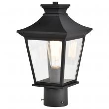 Nuvo 60/5745 - Jasper Collection Outdoor 14 inch Post Light Pole Lantern; Matte Black Finish with Clear Glass
