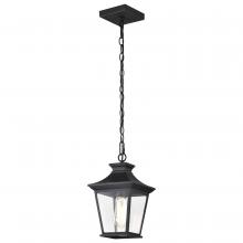 Nuvo 60/5746 - Jasper Collection Outdoor 12 inch Hanging Light; Matte Black Finish with Clear Glass