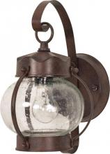 Nuvo 60/631 - 1 Light 11" - Onion Lantern with Clear Seeded Glass - Old Bronze Finish