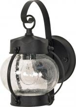 Nuvo 60/632 - 1 Light 11" - Onion Lantern with Clear Seeded Glass - Textured Black Finish