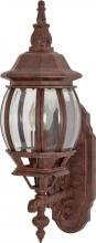 Nuvo 60/886 - Central Park - 1 Light 20" Wall Lantern with Clear Beveled Glass - Old Bronze Finish