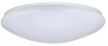 Nuvo 62/1219 - 19 inch; Flush Mounted LED Fixture; CCT Selectable; Round; White Acrylic; with Sensor