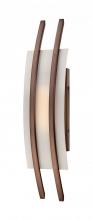Nuvo 62/122 - Trax - LED Wall Sconce with Frosted Glass - Hazel Bronze Finish