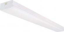 Nuvo 65/1146 - LED 4 ft.- Wide Strip Light - 40W - 5000K - White Finish - Connectible with Sensor