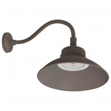 Nuvo 65/662 - LED Gooseneck; 30W/40W/50W; CCT Selectable 3K/4K/5K; Bronze; 120-277V; With Photocell