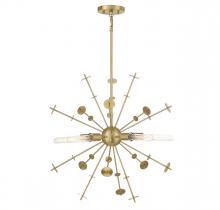 Savoy House Meridian M7027NB - 5-Light Pendant in Natural Brass