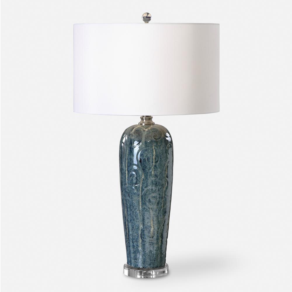 Uttermost Maira Blue Ceramic Table Lamp
