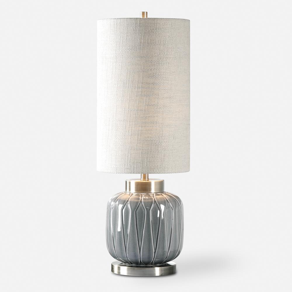 Uttermost Zahlia Aged Gray Ceramic Lamp