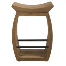 Uttermost 24988 - Uttermost Connor Modern Wood Counter Stool