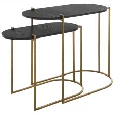 Uttermost 22882 - Uttermost Aztec Wood Nesting Tables, Set/2