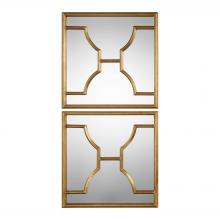 Uttermost 09268 - Uttermost Misa Gold Square Mirrors S/2