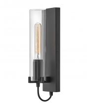 Hinkley 37850BK - Medium Single Light Sconce