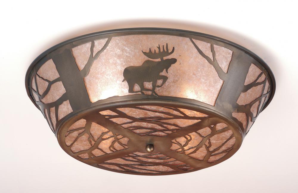 22" Wide Moose on the Loose Flushmount