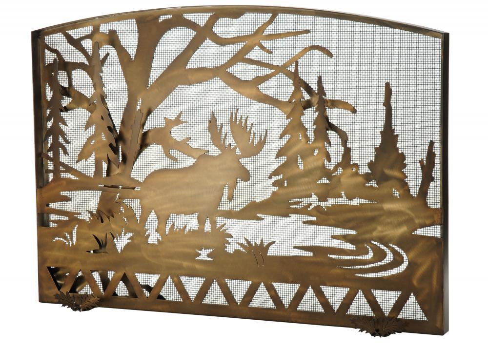 47"W X 38"H Moose Creek Arched Fireplace Screen