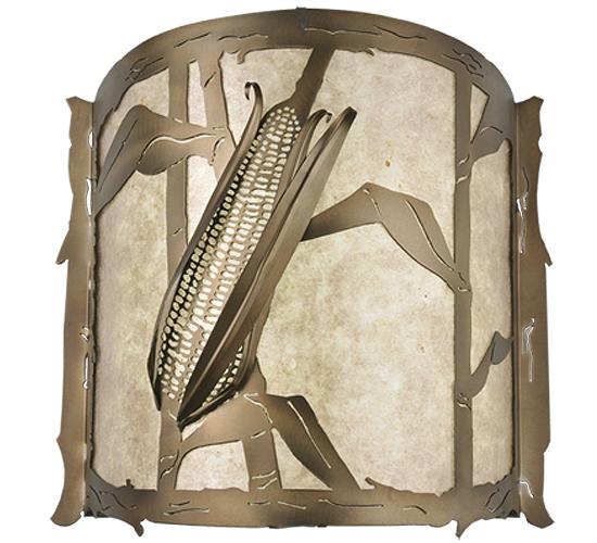17" Wide Corn LED Wall Sconce