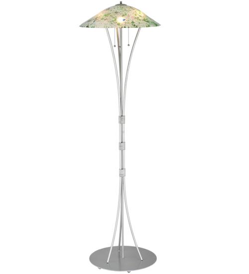 65"H Metro Fusion Times Square Glass Floor Lamp