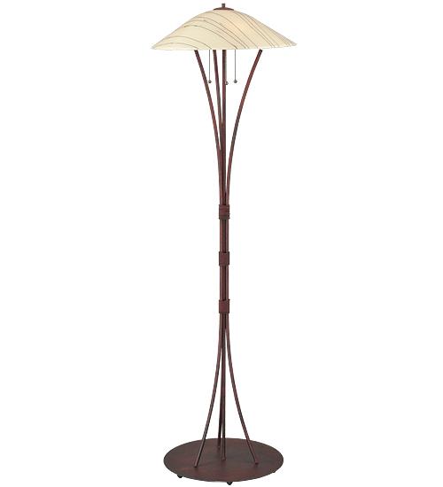 65"H Metro Fusion Branches Glass Floor Lamp