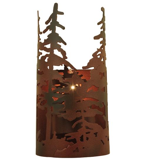 5.5" Wide Tall Pines Wall Sconce