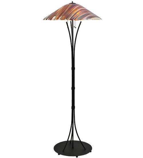 65"H Marina Fused Glass Floor Lamp